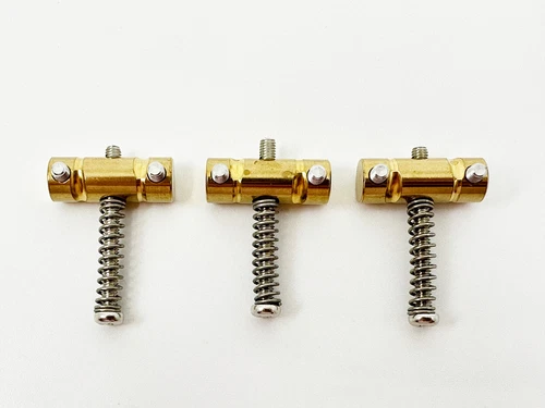 Gotoh In-Tune-BS Compensated Saddles for Tele - Set of 3 - Solid Brass