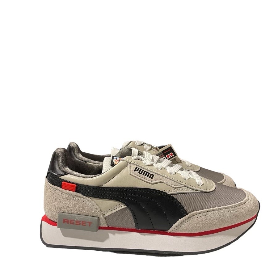 Puma Future Rider Nintendo Big Kid’s Boy Girl Sz 5-5.5 Shoe Gray Black Sneaker Puma Future Rider Nintendo Big Kid’s Boy Girl Sz 5-5.5 Shoe Gray Black Sneaker