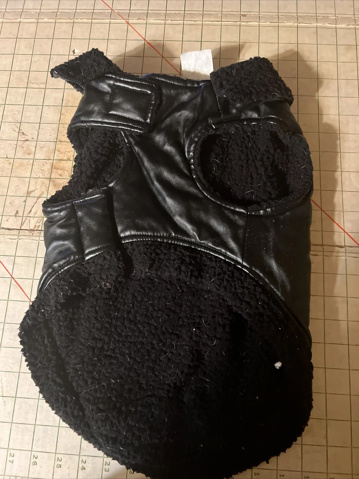 Chaleco Fabdog BAD DOG CLUB Cuero Sintético Bull Dog Negro Grande Foto 2 de 4