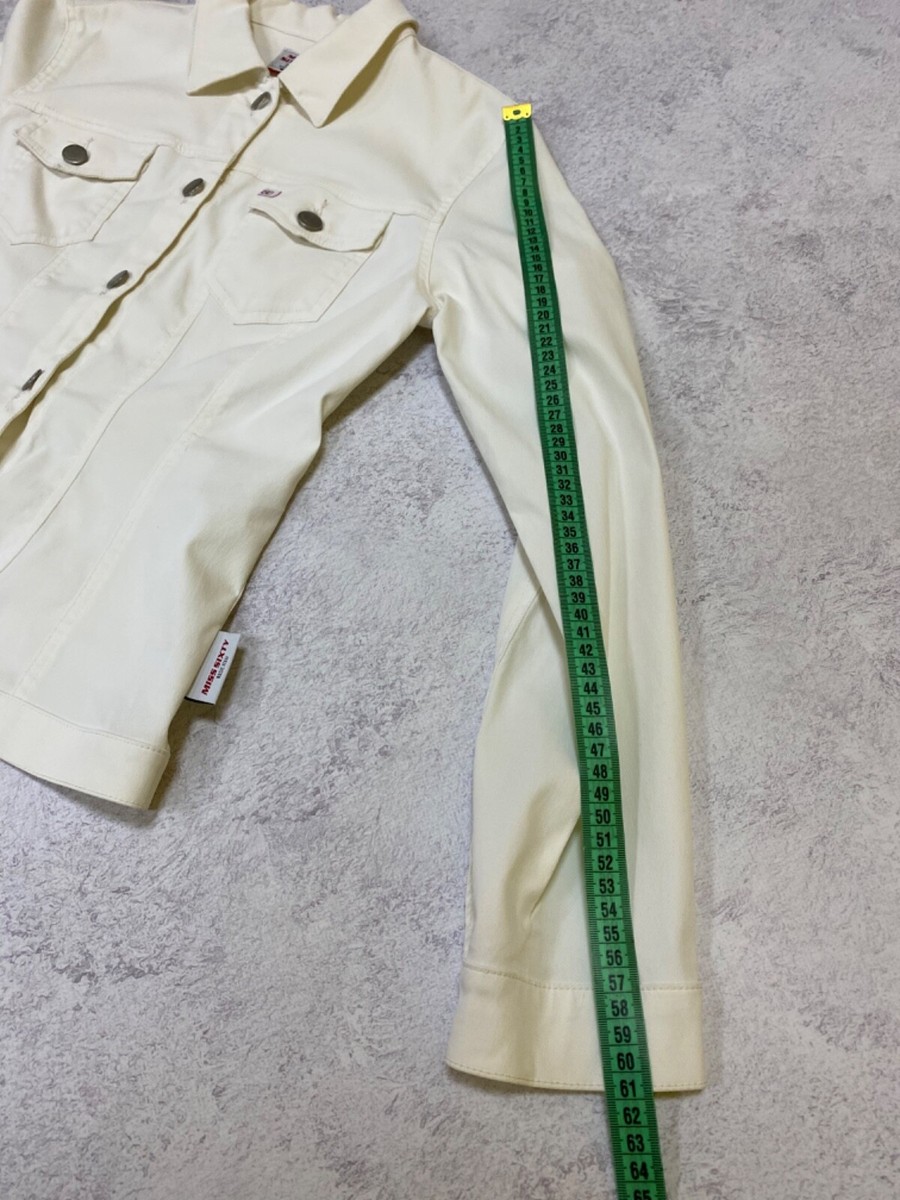 MISS SIXTY ホワイトジャケット medium Miss Sixty Womens White Denim Jacket Size M | eBay