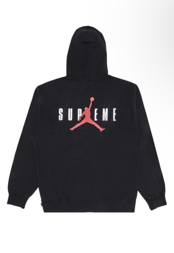 Supreme X Jordan Hoodie Sweatshirt Black Size SMALL NEW 100 