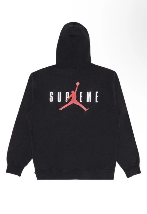 Sweat à capuche noir Supreme X Jordan taille PETIT NEUF 100% authentique