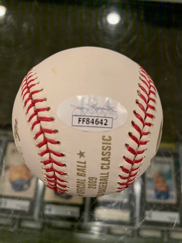 2009 WBC BRIAN MCCANN BRAVES ATLANTA BRAVES SIGNED BASEBALL JSA MINT PETCO - Picture 2 of 2