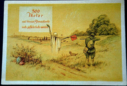 49545 Ak Hunting Jägerhilfe Card Jäger Shoots On Ghost - Afbeelding 1 van 2