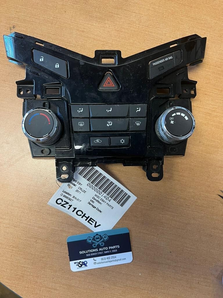 2011 CRUZE AC HEATER CLIMATE CONTROL 96983927 OEM HEV / B017. eBay