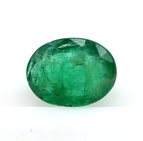 Émeraude Zambienne Naturelle 0,54 Ct - Couleur Vert Menthe, Ovale, Non Traitée, Qualité Excellente