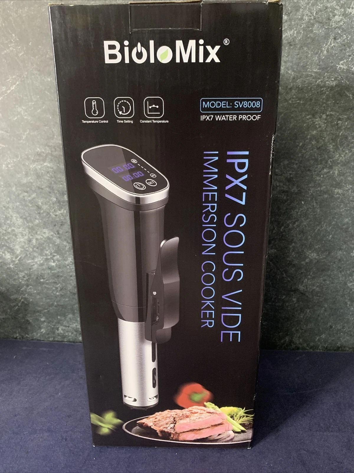 BioloMix IPX7 Sous Vide Immersion Cooker Vacuum Precision 1200W LED Circulator
Opens in a new window