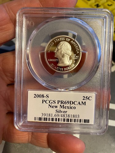 2008 S New Mexico State Quarter PR69DCAM Silver PCGS 25C - Picture 3 of 13