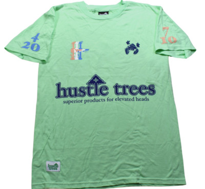 Hustle Trees LRG Mens Green 420 710 Bong Games Weed Shirt NWT S-2XL
