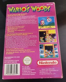 Bo&icirc;te Vide Nintendo NES - Wario's Woods + Notice + Flyer - Bon &Eacute;tat