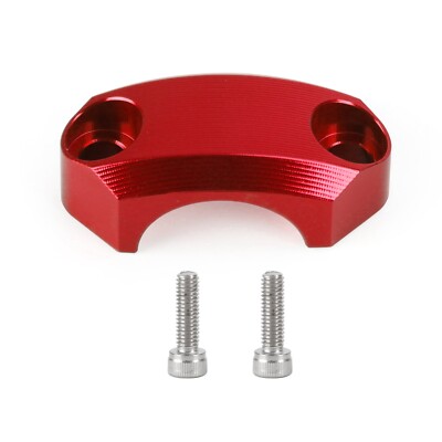 22mm Master Cylinder Perch Clamp Cover Red For Motocross MX Enduro Motorbike UE