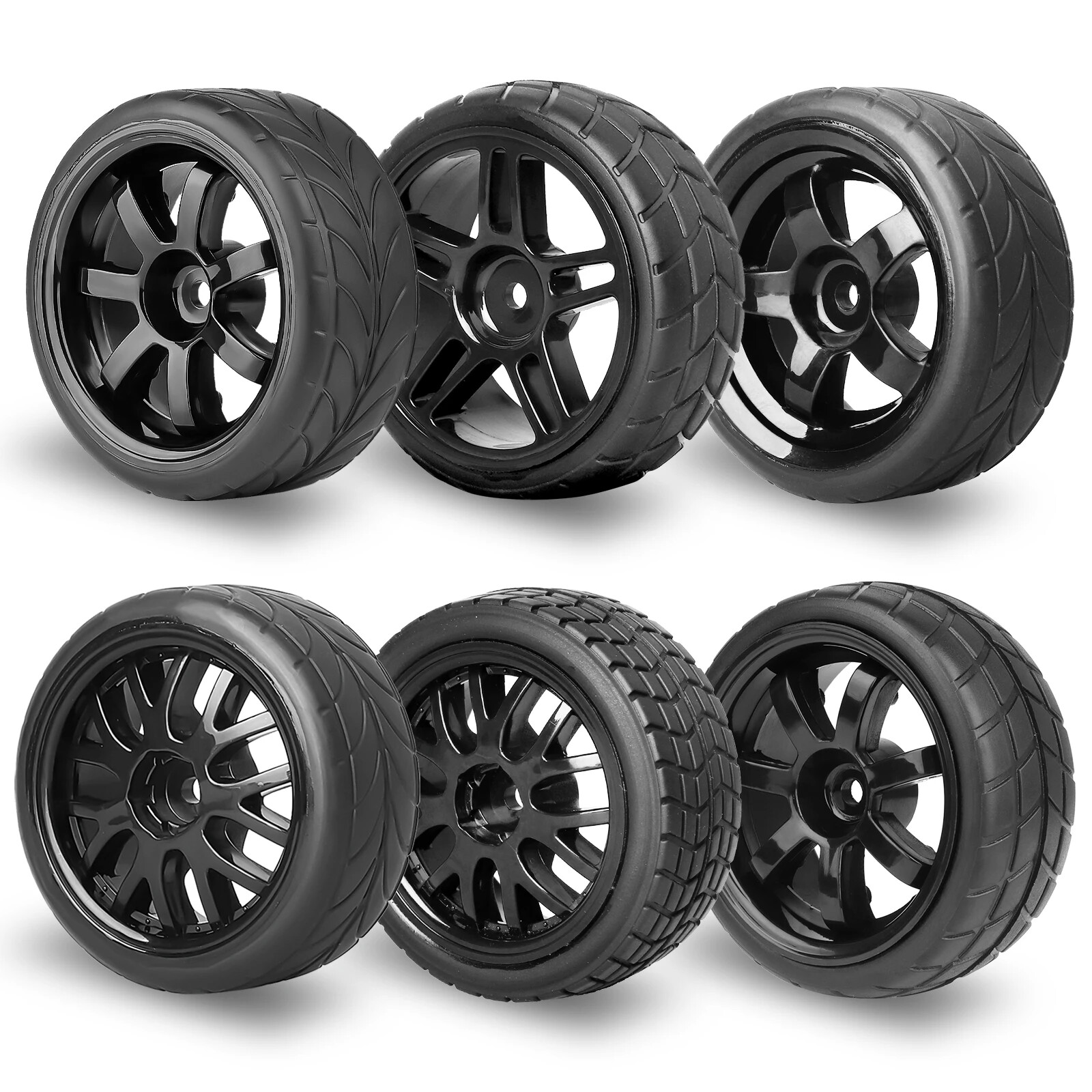 1/10 RC On Road Tires Wheels Rim for Tamiya TT02 TT01 HPI Yokomo HSP HPI Kyosho