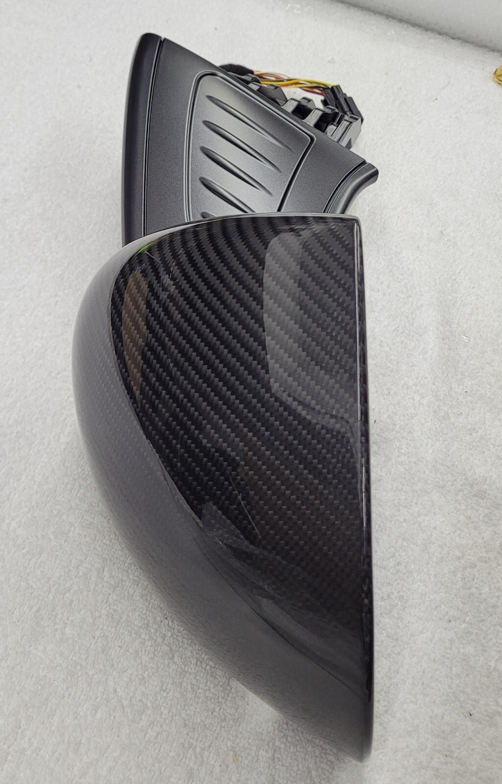 Mclaren MP4 12C 650S LH CARBON EXTERIOR OUTSIDE MIRROR LEFT DOOR OEM DRIVER P11