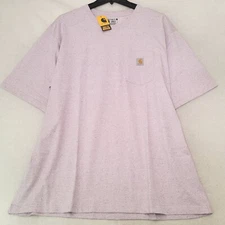 CARHARTT HEAVYWEIGHT Shirt MENS 2XL XXL PURPLE OUTDOOR WORK WEAR POCKET TEE NWT