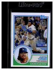 2018 Topps Chrome 1983 Topps Green Refractors #83T-15 Justin Turner  SN99