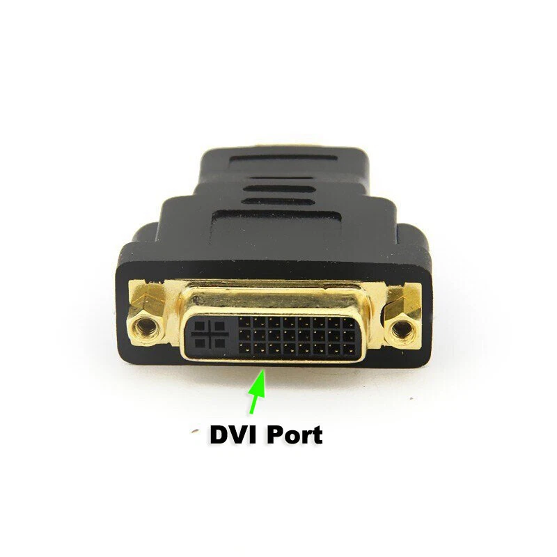 HDMI 19 Pin Male to DVI DVI-I Female 24+5 Pin Plug Dual Link Adapter Connector  - Image 2 of 3
