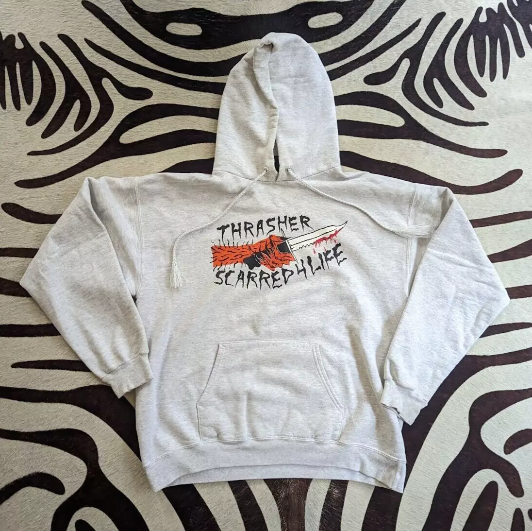 Neckface Thrasher Hoodie Rare Graffiti Art Illustration Graphic Skate Sk8 GUC
