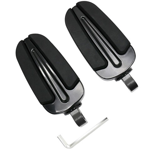 Full Black w/ Rubber 10mm Mounts Footpeg For Harley Low Rider ST FXLRST 117 2023 - Picture 6 of 6