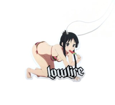 Car Air Freshener Low Life Anime Waifu Black Hair Pin Up Decal Free Shipping!