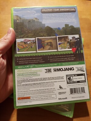 Xbox 360 Edition Minecraft BRAND NEW FACTORY SEALED READ Mojang