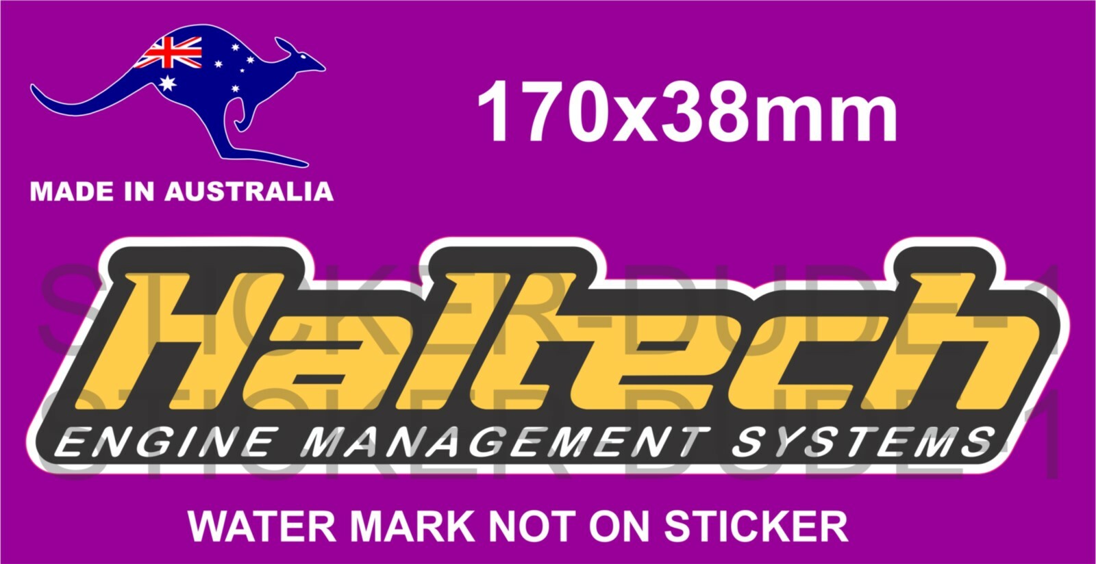 HALTECH ENGINE MANAGEMENT SYSTEMS STICKER FOR DRAG CAR HOLDEN FORD ...