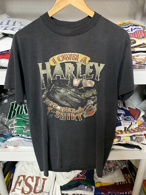 Vintage 3D Emblem Harley Davidson Mens 90s Single Stitch T Shirt