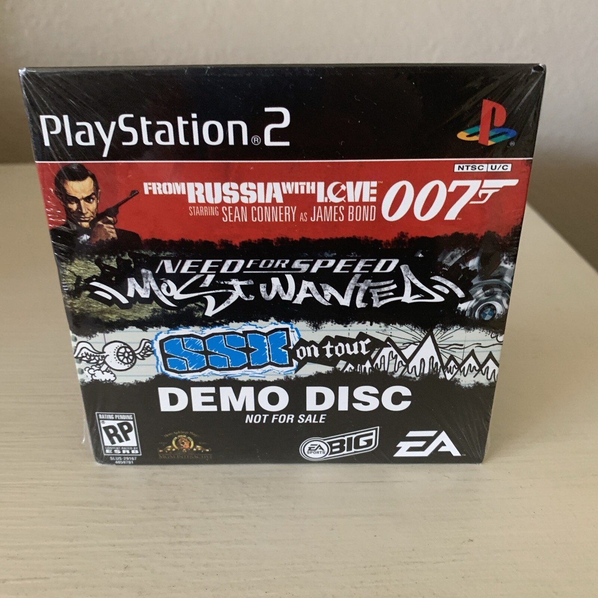 PS2 EA SEALED Demo Disc 007 From Russia With Love NFS Need for