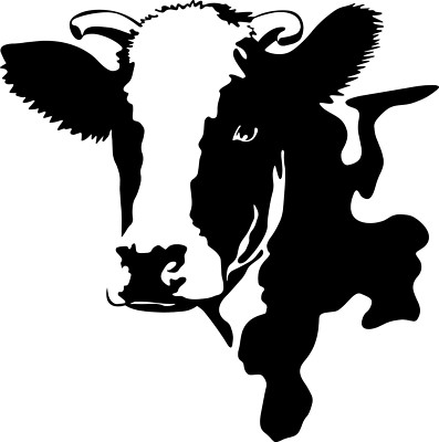 Fenster Wand Display Bauernhof Milch Kuh Tier Kuh Kopf Aufkleber Vinyl Sticker 