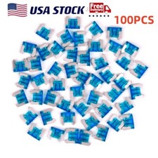 100Pcs 15A Amp ATM Low Profile Fuse Mini Micro Blade Circuit 2 Leg GM Audio Car