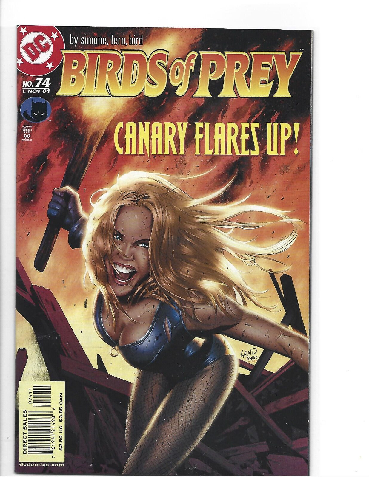 BIRDS OF PREY # 74 * HUNTRESS * BLACK CANARY * DC COMICS * 2004