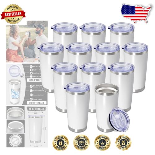 20 oz Stainless Steel Travel Mugs - Double Wall Insulated for Hot & Cold Drinks