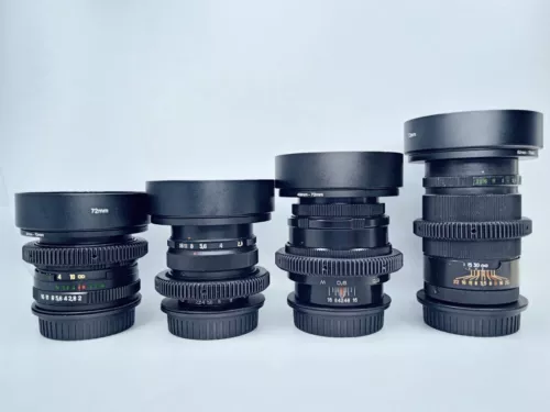 📸 SET 37 58 85 135 Cinemod Helios 44, Mir 1v, Jupiter 9, Jupiter 37 Canon EF