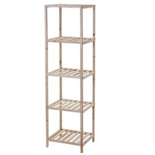 636406 5 étagères en bois de sapin meuble pour la maison 35x30xH130cm