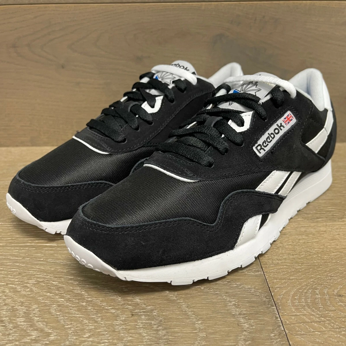 Reebok classic nylon white mens sale