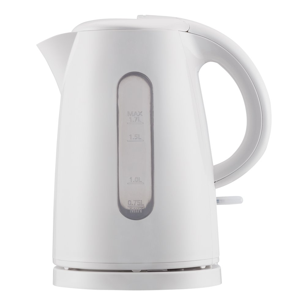 Mainstays 1.7L White Electric Plastic Kettle Fast Boil-image