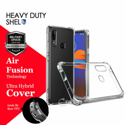 For Motorola Moto E (2020) Heavy Duty Soft Clear Shockproof TPU Case Cover - Picture 1 of 10
