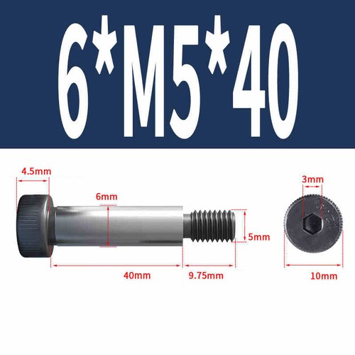Shoulder Screws Allen Bolt Thread Socket Head High Tensile 12.9 M5 M6- M16 Steel - Picture 11 of 166