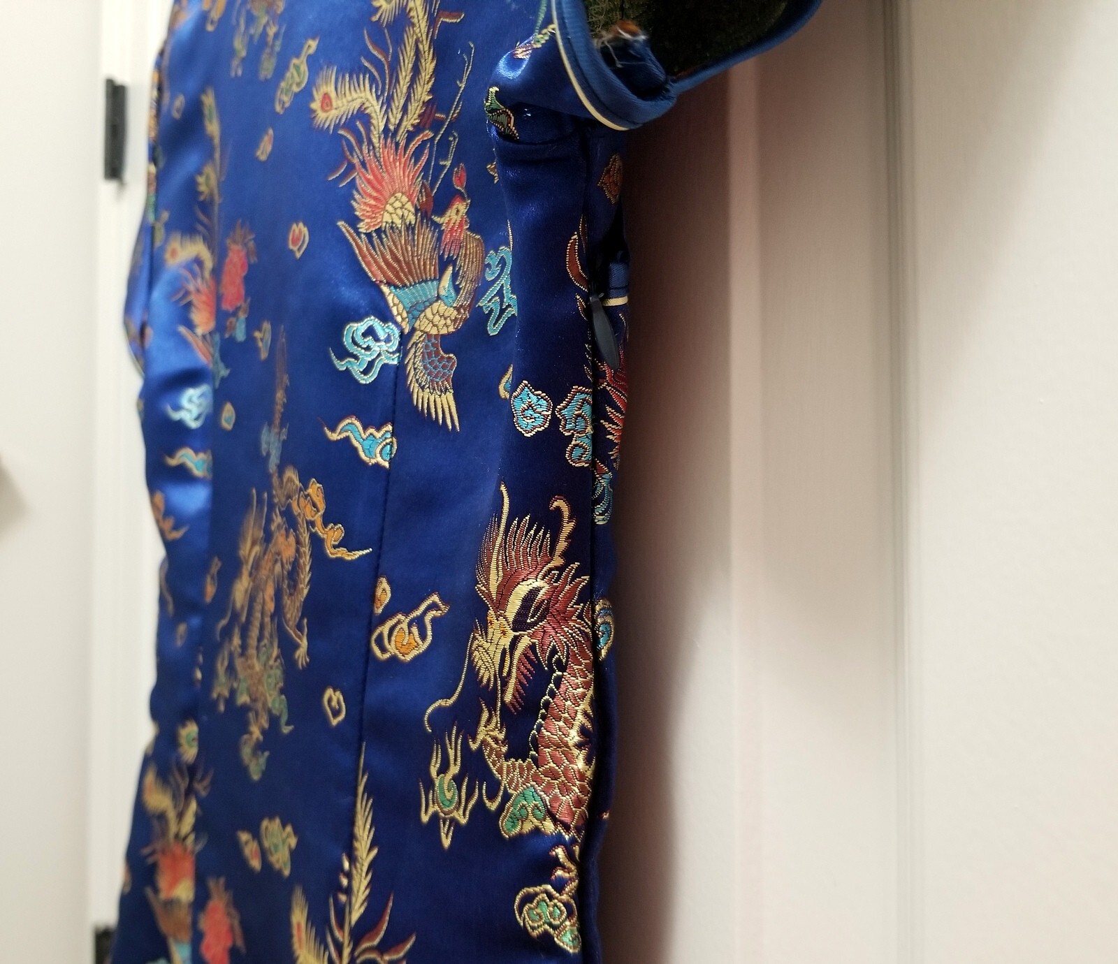 Tissu brocart jacquard en satin, motif de dragon, ... – Grandado