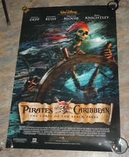 Pirates of the Caribbean Curse of the Black Pearl Original Movie Poster 27”x40”