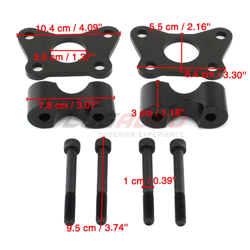 Abrazadera elevadora de manillar para Can-Am Spyder F3 F3-S 2015+ con kit de montaje adaptador de perno Foto 3 de 4