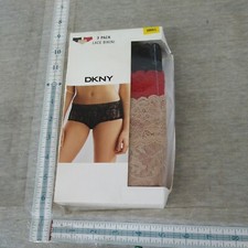 DKNY Intimates Women's Signature Lace Bikini Panties New In Box Small Free Ship