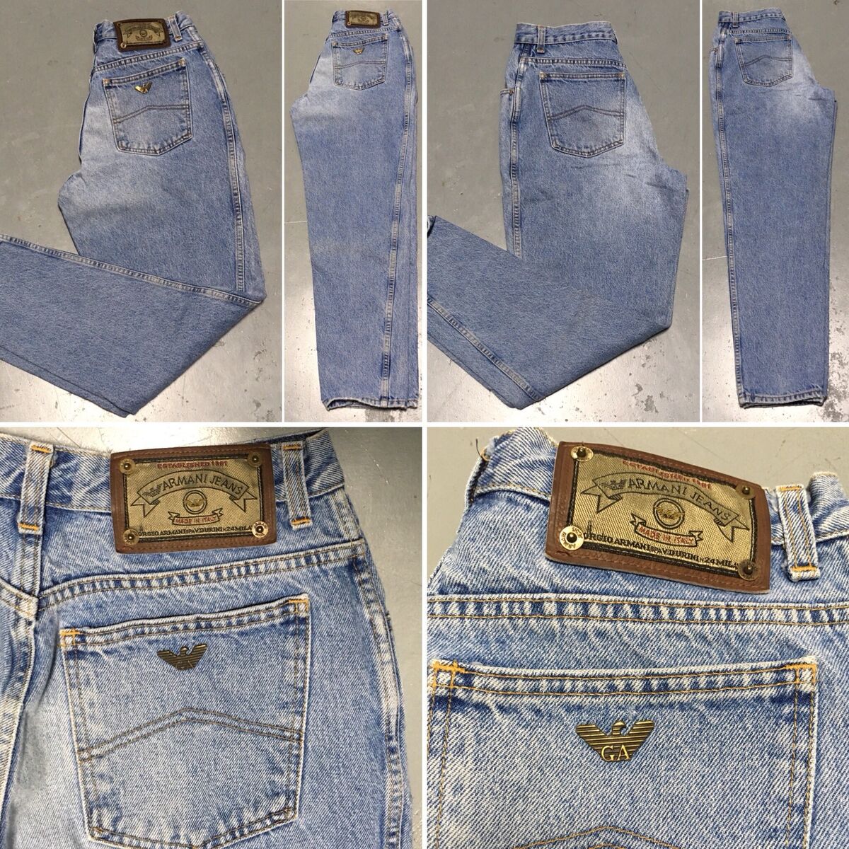 Vintage Armani Jeans Size 32 (28” Waist) High Waist 80s 90s Vintage Armani Jeans Size 32 (28” Waist) High Waist 80s 90s