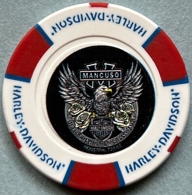 Harley Davidson Full Color Poker Chip Mancuso HD in Houston, Texas