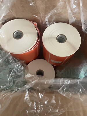 Zebra Orange 4x6 Lacked- 1'' Core - 5 Rolls  Of 430 Labels Each 2k Plus Labels
