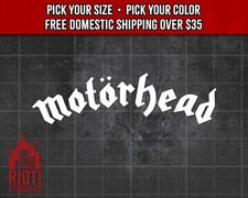 Calcomanía con logotipo de Motorhead para pegatina con logotipo de banda de automóvil para computadora portátil de metal pesado
