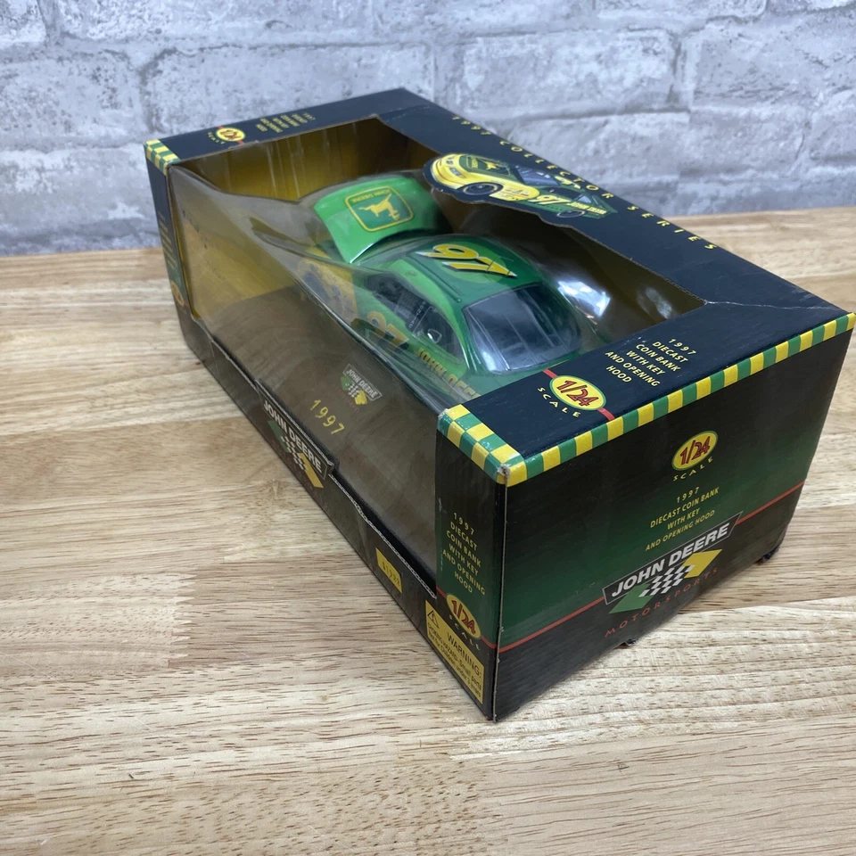 1997 #97 John Deere Chad Little Collector Series Die Fund Monedas Banco con Llave Foto 4 de 4