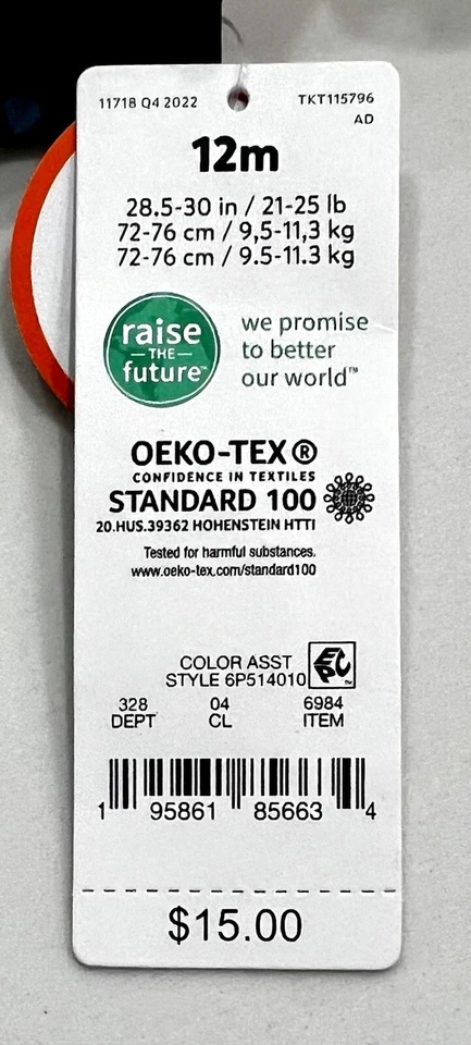 Carter's Girls Navy Strawberries Swimsuit Bathing Suit Sz 12m 21-25lbs NWT $15 - Image 3 of 4