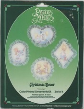 Paragon Precious Moments Precious Angels Color Printed Ornaments Embroidery Kit