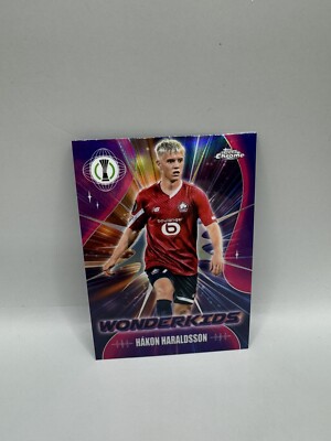 2023-24 Topps Chrome UEFA Wonderkids WK-5 HAKON HARALDSSON LOSC 