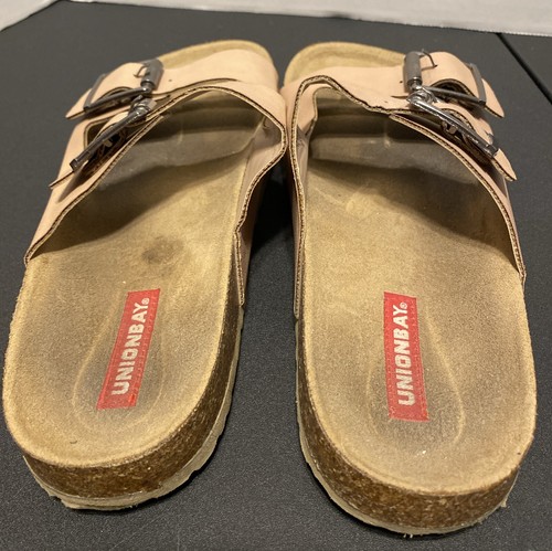 UNION BAY Sandals Womens 7.5 M MELISSA Double Buckle Casual Slip On Slide Pink - Picture 7 of 11